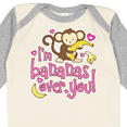 thumbnail image 4 of Inktastic I'm Bananas Over You Boys or Girls Long Sleeve Baby Bodysuit, 4 of 5