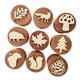 thumbnail image 5 of Sellos de goma de madera para manualidades, sellos para niños, para hacer tarjetas, bricolaje 9 piezas, 5 of 9