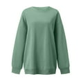 thumbnail image 3 of Linfrsh Soft Long Sleeve Oversized Sweatshirts for Women Crew Neck Pullover Tops GN2,S, 3 of 3