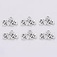thumbnail image 6 of Almencla 100 Pieces 2024 Year Number Charm Jewelry Decor DIY Craft Craft Decoration Accsessories for Jewelry Making Findings Keychain, 6 of 8