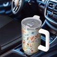 thumbnail image 6 of OBREWU Pioneer Flower Tumbler with Handle and Lid,40oz Pioneer Flower Double Wall Vacuum Insulated Tumbler,Pioneer Flower Cups Gift for Women and Men, 6 of 7