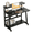 Frame:Black/Board:Black, variant on HDOFM 39.4 Inch Small Computer Desk for Small Space, Rolling Office Desk with Monitor Stand, Student Study Writing Desk for Bedroom
