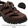 thumbnail image 3 of CHICVOMEY Men‘s Waterproof Hiking Sandals Closed Toe Water Sandals Outdoor Sport Sandals Summer Sandals with Adjustable for Beach Sport Fishing Walking, 3 of 8