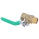 thumbnail image 2 of 3 Pack 1/2" Female/Male Thread Water Pipe Ball Valve Heavy Duty Brass Drain Shut Off Switch, 2 of 4