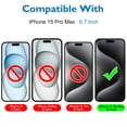 thumbnail image 2 of Protector de pantalla Mothca Matte Glass para iPhone 15 Pro Max de 6.7 pulgadas, 2 of 7