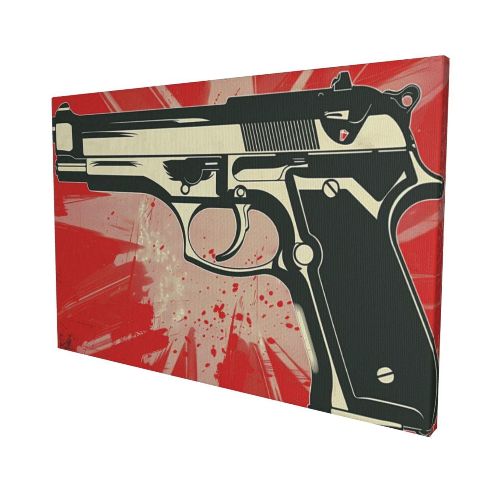 16x24 inch Canvas Hanging Picture Classic Gun Poster,Classic Gun Stores Canvas Decor Accessory,Man Cave,Man Room Wall Decor Painting Prints,Gift For Gun Enthusiast,For Bedroom,Man Cave,Tavern