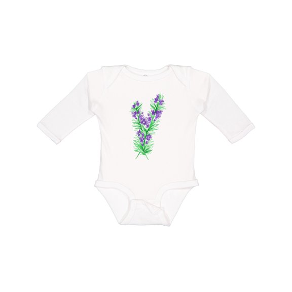 Inktastic Rosemary Boys or Girls Long Sleeve Baby Bodysuit