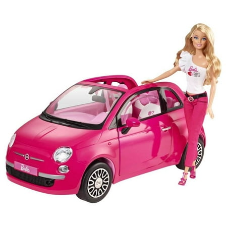 Barbie Fiat Special Italian Sports Car Vehicle with Doll - Pink | Y6857