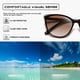 thumbnail image 5 of Gafas de sol Colrea Trendy Cat Eye CL22017 para Mujeres, color marrón, 5 of 6