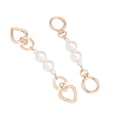 thumbnail image 5 of 2Pcs Charm Purse Woman DIY Bag Strap Extender Pearl Extension Chain Handbag Handles Bag Belt Bag Accessories C, 5 of 8