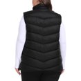 thumbnail image 4 of YIRUIYA Women's Plus Size Stand Collar Puffer Vest Lightweight Warmth Full Zip Jacket XL-5XL, 4 of 7