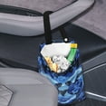 thumbnail image 3 of Yuyamidu Sea Turtle Car Trash Bags for Back Seat Rear Seat Hibiscus Car Rubbish Holder Accessories for Car SUV Van Heart Auto Garbage Bag Hanging Car Waste Bag, Blue, 3 of 7