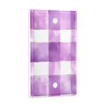 thumbnail image 2 of Yayeee Blank Wall Plate Cover 1-Gang 4.5"x2.7" Home Unused Decorative Outlet, Purple and White Pattern, 2 of 7