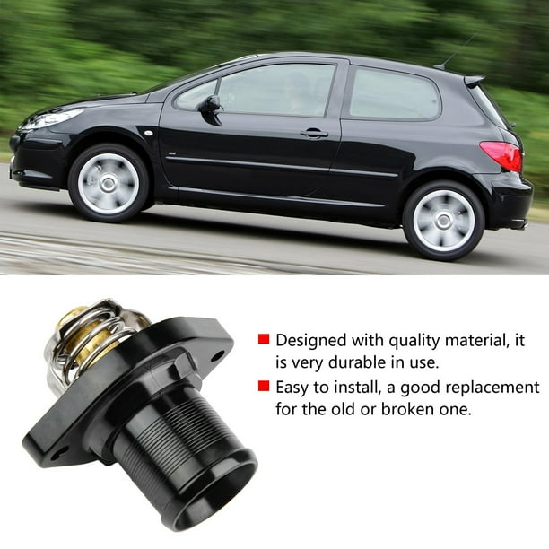 Fydun Thermostat 336N5 1336.Q1 Car Engine Coolant Thermostat with Housing Assembly 1336.N5 1336Q1 Fit for Peugeot 206 306 307 806 1007 Bipper Expert Partner peugeot 206 Higoodz Accesorio de coche