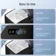 thumbnail image 6 of Auseo Countertop Portable Ice Maker, Self-Cleaning with Handle, Ice Scoop, 2 Sizes of Bullet Ice Cubes, for Home/Kitchen/Office-Black, 6 of 9