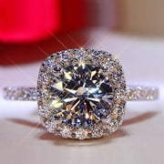 BVGFSAHNE Fashion Exquisite Full Diamond Ring For Women Engagement Ring Jewelry Gifts (Rings)