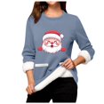 thumbnail image 5 of WEAIXIMIUNG Chandails en Molleton pour Femmes Sans Capuche Manches Longues Col Rond Poche Rembourré Pull Chaud, 5 of 5