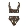 thumbnail image 6 of Rocae Gnome Insect Frog for Bikini Set for Women Two Piece Sexy High Swimsuits Split Crossover Bikini Small, 6 of 9