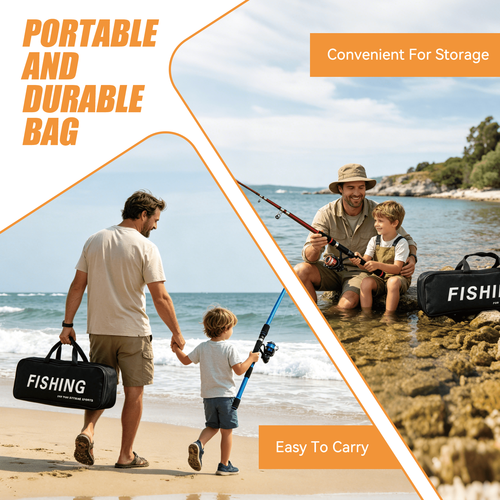 iFaveorr 70 inch Fishing Rod and Reel Combos, 2Pcs Fishing Rod with EVA Material Grip, Telescopic Fishing Gear with Reel Combo Kit with Tackle Box Fishing Line, Gift for Fishing Beginner and Angler