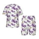 thumbnail image 1 of Balery Orchids Flowers Conjunto de Pijama Infantil de Manga Corta con Estampado – Ropa de Dormir de Algodón Suave-3X-Large, 1 of 6