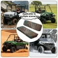 thumbnail image 5 of ZIATUBLES UTV Seat Covers 2 Pack, Waterproof Polyester Replacement Front Bench Seats Covers, Wear-Resistant UTV Outdoor Accessory Part for Kawasaki Mule, Zebra Stripes Leopard Print Mix Print, 5 of 8