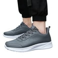 thumbnail image 4 of kamemir Mens Sneakers Men's Lace-Up Casual Sneaker(Dark Gray,12), 4 of 5