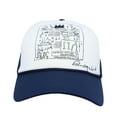 thumbnail image 2 of WITHMOONS Mesh Baseball Cap Graffiti Art Print Adjustable Trucker Hat CTM1400 (Navy), 2 of 5