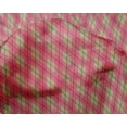 thumbnail image 4 of oneOone Silk Tabby Light Green Fabric Argyle Check Fabric For Sewing Printed Craft Fabric By The Yard 42 Inches Wide, 4 of 4