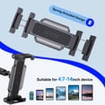 thumbnail image 3 of Support Trépied Ajustable pour iPhone iPad Tablettes, Support de Plancher Robuste pour Diffusion en Direct Jeux Vlog, 3 of 12