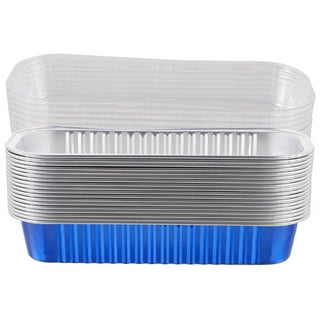 KitchenDance Disposable Aluminum Small Oval Casserole Pan - 22 Ounces  Individual Size Aluminum Foil Pans for Pasta, Bread - Baking Pan Perfect  for