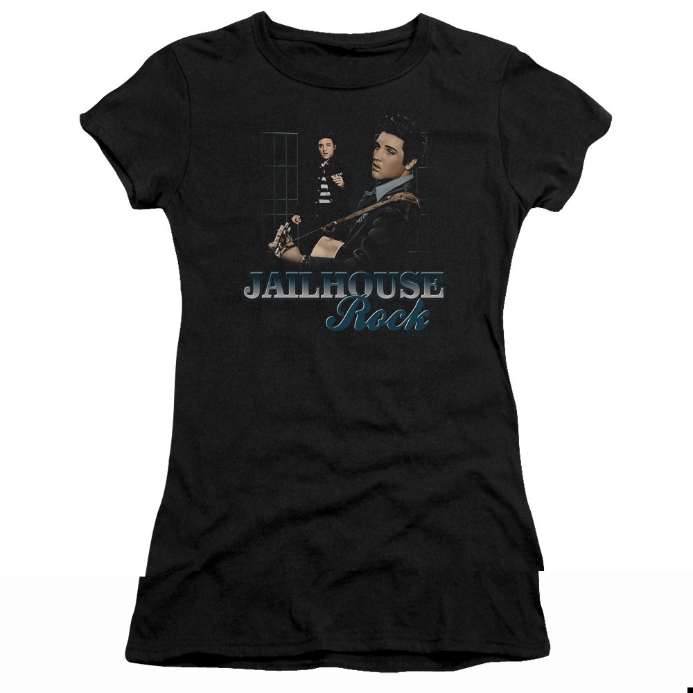 Elvis Presley Jailhouse Rock Premium Junior Women's T-Shirt Black