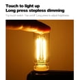 thumbnail image 4 of YUNOVA Touch Control USB Night Light, 7-Color Stepless Dimming Retro Mini Lamp, Portable Mood Lighting for Car/Bedroom/Camping Decor, Compatible with USB Ports, 4 of 8