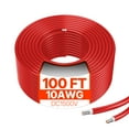 thumbnail image 1 of VEVOR 100FT Solar Panel Extension Cable 10AWG Waterproof PV 6mm² Cable Red, 1 of 9