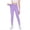 G310-Purple, variant on hengsof Girls Athletic Leggings Kids High Waisted Activewear Dance Workout Running Yoga Pants