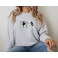 thumbnail image 2 of Women's 5 Cats Print Sweatshirt Letter Print Sweatshirt 1 Pcs Graphic Casual Pullover Sweatshirts - Comfortable Crew Neck, Soft Casual Tops, 2 of 5
