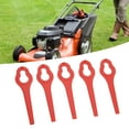thumbnail image 4 of Lawn Mower Plastic Blade, Harsh Weather Resistant Grass Cutter Tool Blades 25 Pcs High Strength Efficient Cutting  For Garden For Replacement Red, 4 of 8