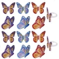 thumbnail image 2 of CakeDrake Cupcake Rings Watercolor Butterfly 12 Count Assorted Colors, 2 of 4