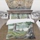 thumbnail image 3 of Designart 'Pine Forest In The Early Morning' Lake House Juego de Funda Nórdica, 3 of 5