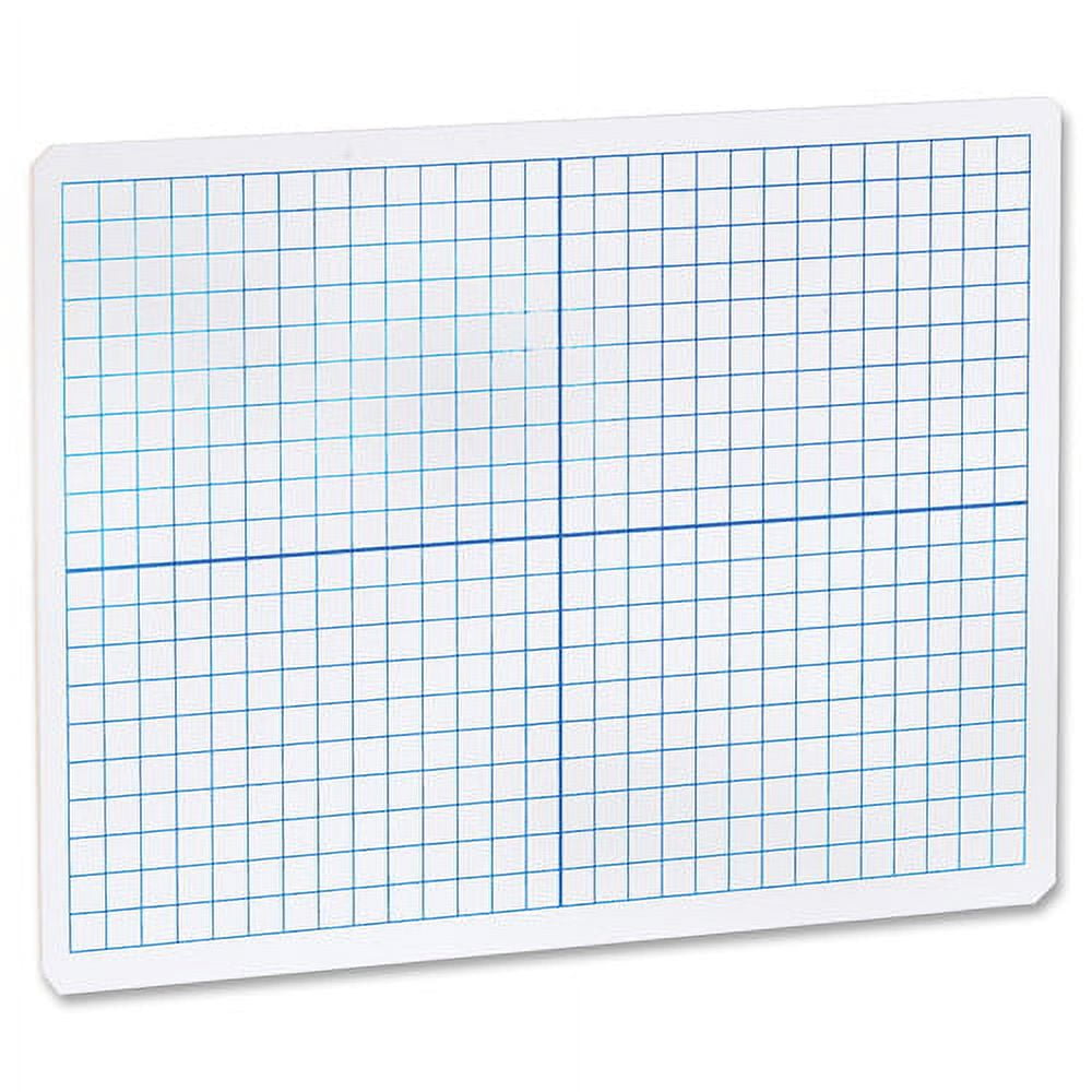 Flipside 11000 - Dual Sided Dry White Erase Board With 1 CM XY Axis Grid - 9 X 12 - Case Of 24