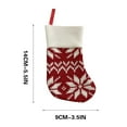 thumbnail image 4 of HBBKVI Knitted Christmas Stockings Wool Snowflake Mini Christmas Socks Christmas Tree Ornaments Bag, 4 of 8