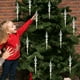 thumbnail image 4 of Decoraciones de Árbol de Navidad Collar de Colgante de Acrílico Transparente Metálico Decoración de Árbol de Navidad Colgante Ornamentos de Árbol de Navidad, 4 of 6