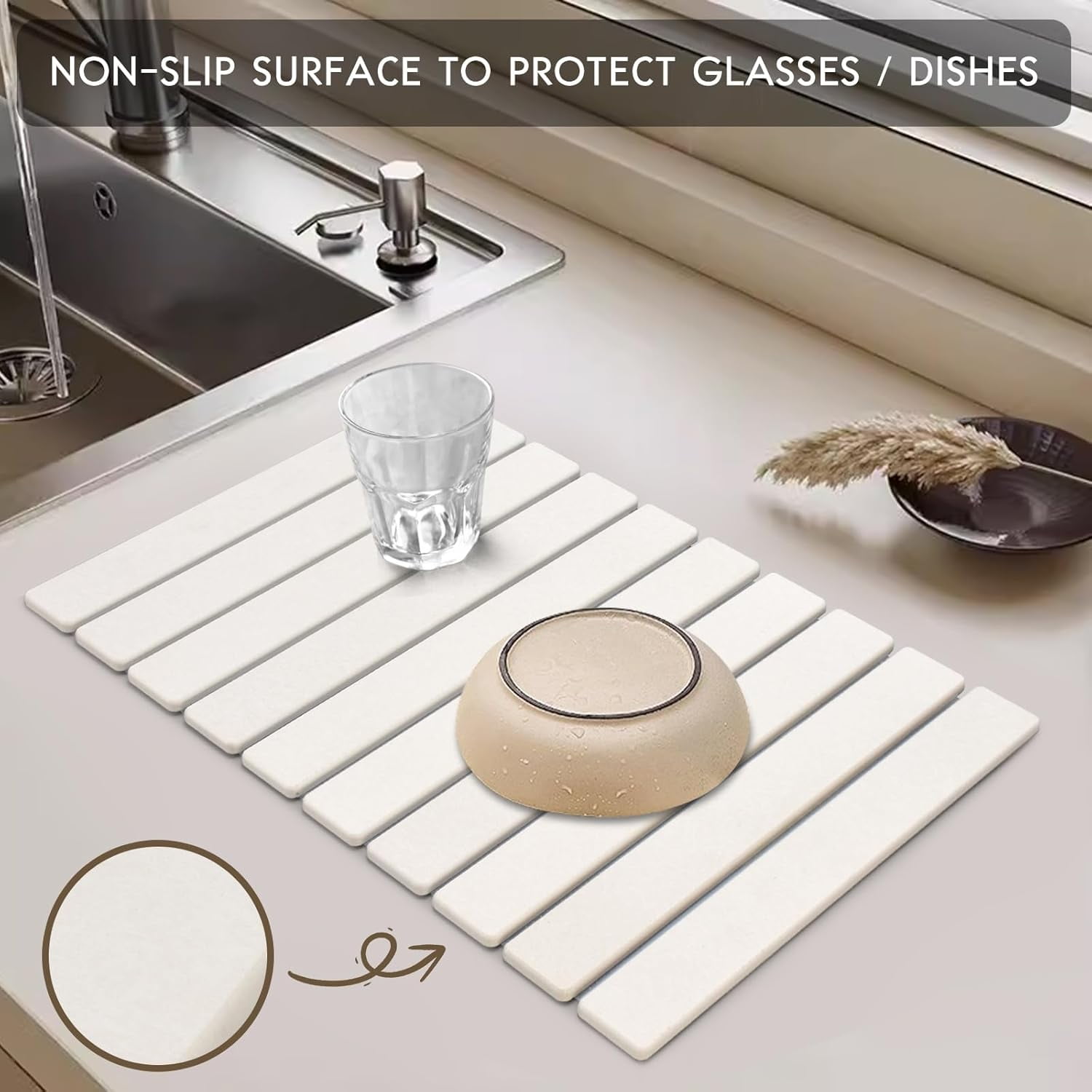 Quick Dry Stone Dish Drying Mats