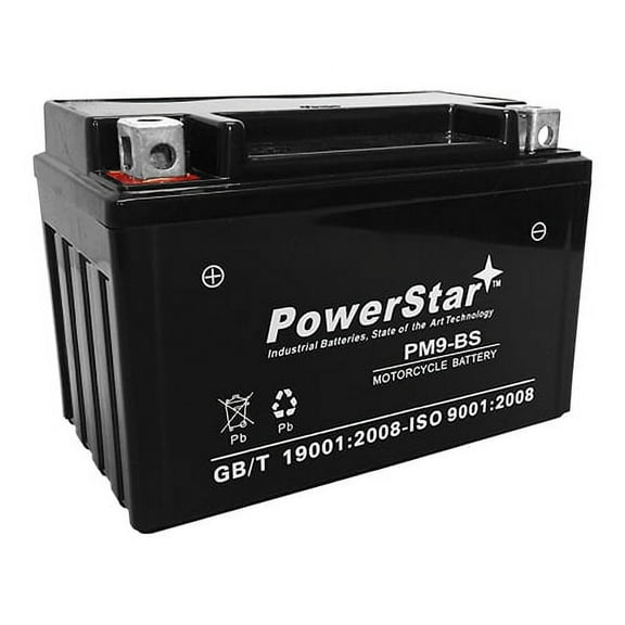 PowerStar Replacement for Motobatt MBTX9U 12 Volt 8Ah AGM Battery