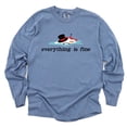 thumbnail image 2 of Everything Is Fine Melted Snowman - Garment Dyed Long Sleeve, 2 of 6