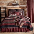 thumbnail image 6 of VHC Brands Rustic & Lodge Cumberland Bedding Accessory, Queen Quilt 90x90, Chili Pepper Red, 6 of 8