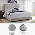 thumbnail image 4 of Signature Design by Ashley B130582 Dolante King Upholstered Bed - Beige, 4 of 11