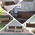 thumbnail image 6 of Brown Floral Body Pillow Covers 20"x60", Vintage Spring Botanical Flowers Soft Brushed Microfiber Breathable Throw Pillow Covers, Pillowcase with Zipper for Couch Sofa Bedroom Living Room, 6 of 9
