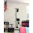 thumbnail image 3 of Monkey Palm Tree Growth Chart Vinyl Decals Nursery Room Wall Stickers Art, 10.5x37-Inch Black, 3 of 6