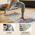 thumbnail image 4 of Blue Floral and Petal Pattern Hot Yoga Mat Towel Non Slip for Hot Yoga - Quick-Drying Yoga Mat Cover with 4 Corner Pockets with Travel Bag - Hot Yoga Towel Non Slip 74"x26", 4 of 6
