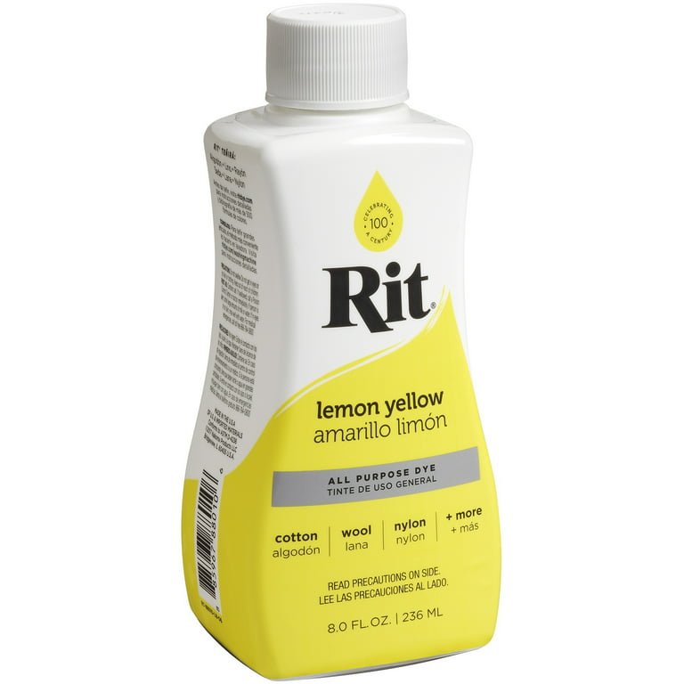 Rit Dye 8oz Lemon Yellow Dye and Fixative Multipack 